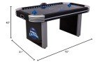 Triumph Sports Lumen-X Lazer 6' Interactive Air Hockey Table Featuring All-Rail LED Lighting and In-Game Music