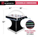 MD Sports Dome Hockey Table with Electronic Scorer, Bubble Hockey