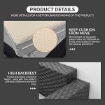 Rattaner Patio Furniture Set 45/ Outdoor Fire Pits 6 Pieces Outdoor Patio Furniture 60000 BTU Outdoor Propane Fire Pit Table Patio Sofa Outdoor Chairs Anti-Slip Cushions Waterproof Covers, Light Grey