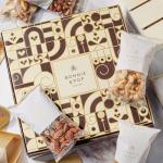 Thanksgiving Mixed Nuts Gift Basket, Premium Assorted Gourmet Nuts in Wooden Crate, Holiday Themed Packaging, Bonnie and Pop