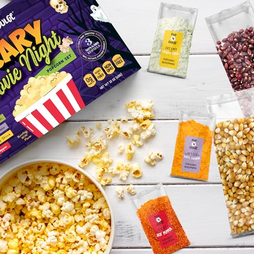 Halloween Movie Night Popcorn Gift Basket Set