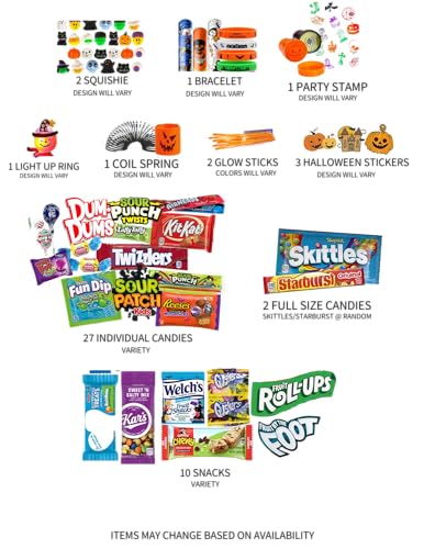 Halloween Treats Gift Bag - 50 Snacks & Candy