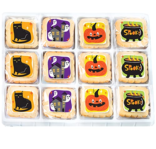 Halloween Decorated Cookies 12-Pack Gift Basket