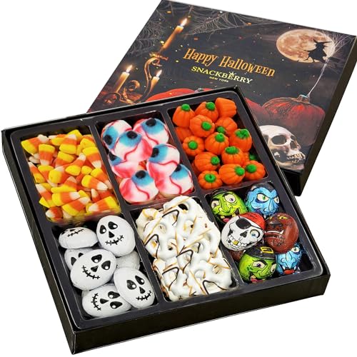 Halloween Treats Gift Basket with Candy and Chocolate