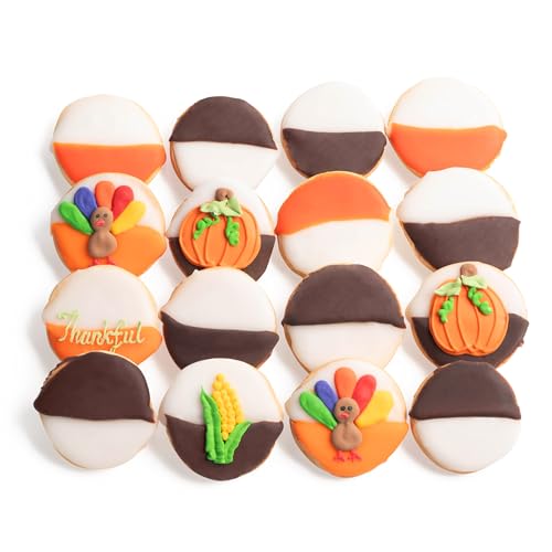 Thanksgiving Gourmet Cookie Gift Basket with Variety