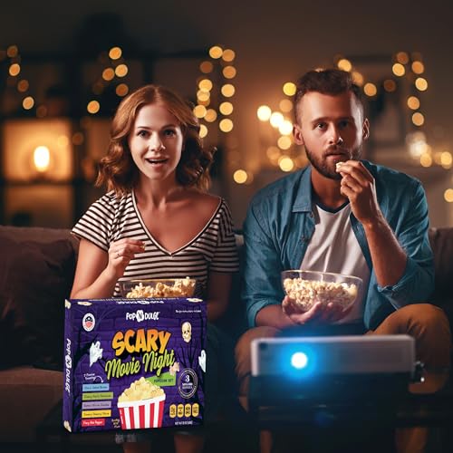 Halloween Movie Night Popcorn Gift Basket Set