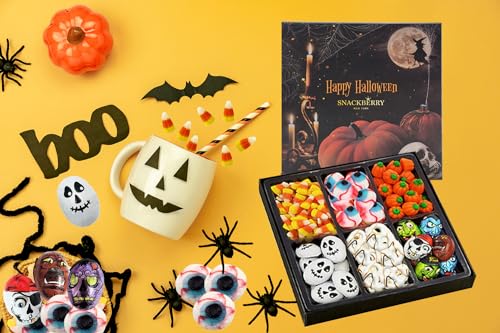 Halloween Treats Gift Basket with Candy and Chocolate