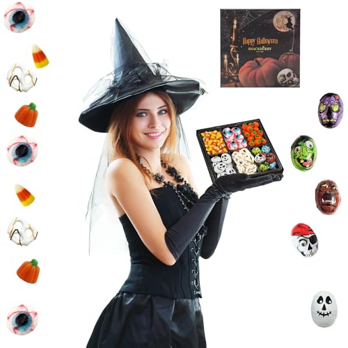 Halloween Treats Gift Basket with Candy and Chocolate