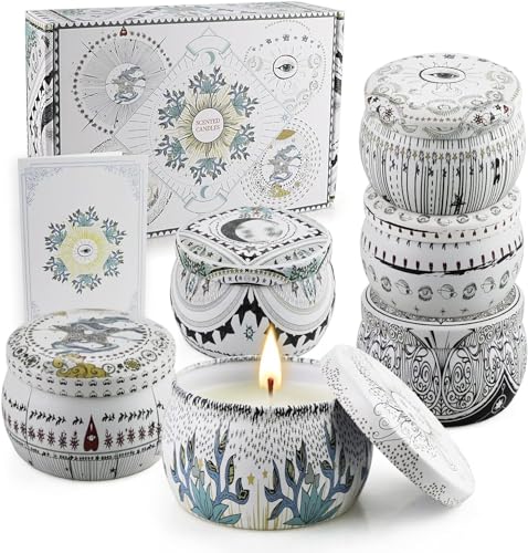 Natural Soy Scented Candle Gift Set, Stress Relief