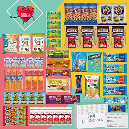 Healthy Snack Box Variety Pack with Greeting Card