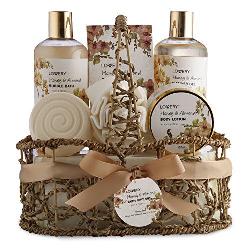 Honey & Almond Luxury Home Spa Gift Basket