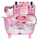 Gift Baskets for Women Body & Earth Bath and Body Gift Set for Her, Cherry Blossom & Jasmine Spa Gifts for Women Bath Gift for Her, Regalos Para Mujer
