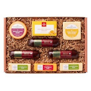 Hickory Farms Signature Beef Meat and Cheese Gift Basket (Large) - Food Gift Box | Charcuterie Board Food | Sausage and Cheese | Father's Day Gift | Mother's Day Gift | Christmas Gift Basket | Holiday Gift Basket | Housewarming Gift | Gourmet Food Gift Basket | Sausage and Cheese Gift Set | Sympathy Gift | Food Care Package