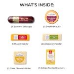 Hickory Farms Signature Beef Meat and Cheese Gift Basket (Large) - Food Gift Box | Charcuterie Board Food | Sausage and Cheese | Father's Day Gift | Mother's Day Gift | Christmas Gift Basket | Holiday Gift Basket | Housewarming Gift | Gourmet Food Gift Basket | Sausage and Cheese Gift Set | Sympathy Gift | Food Care Package