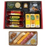 Wisconsin Cheese Company - Ultimate Cheese & Meat Gift Box - Smoked Summer Sausages, 100% Wisconsin Cheese, Crackers, Pretzels & Mustard Gift Box