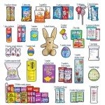 Easter Care Package (65ct) - Candy Snacks Treats Plush Bunny Chocolate Cookies Gift Box Bundle Basket Fillers Stuffers Present Kids Adults Boys Girls College Student Child Grandchildren Toddlers