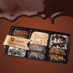 12 Valentines Chocolate Biscotti Gift Box, Gourmet Cookie Gift Basket for Him and Her Food Delivery, Fancy Cookies Gift Baskets Ideas for Wife Mother Husband