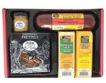 Wisconsin’s Best & Wisconsin Cheese Company - 100% Wisconsin Cheddar & Pepper Jack Cheese, Sausage, Pretzel & Mustard Gift Box. Great for Holiday Christmas Gifts