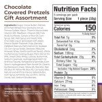 Asher's Chocolates, Chocolate Covered Pretzels Gift Basket, Holiday Assortment of Candy, Small Batches of Kosher Chocolate, Family Owned Since 1892, Improved Box Design (Milk & Dark)