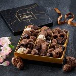 Chocolate Gift Box with Assorted Gourmet Chocolates - Food Gift Basket for Women and Men - Birthday, Thank You, Present idea for Him and Her