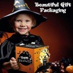 Halloween Candy Gift Basket for Kids and Adults - Trick or Treat Pumpkin Bucket Filled Assorted Halloween Chocolate Candy Sweets Great Care Package Gift Basket for College Students, 90ct, 30oz