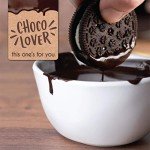 20 Chocolate Valentines Cookies Gift Basket, Gourmet Covered Candy Gift Box for Food Delivery, Cookie Gift Ideas for Galentines Friends Co-workers