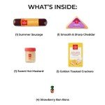 Hickory Farms Meat & Cheese Sampler Size Gift Box | Gourmet Food Gift Basket Perfect For Snacking, Birthday, Sympathy, Congratulations Gifts, Retirement, Thinking of You, Business and Corporate Gifts