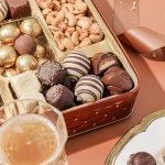 BONNIE AND POP - Snack Assortment Gift Basket- Candy and Nuts Gift Tin- Gourmet Treat Variety Present in Keepsake Tray - Gift Idea for Holidays, Men, Women, Him, Her- Bonnie and Pop