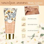 Home Spa Gift Basket, Bath Spa Kit for Women, with Body Lotion, Shower Gel, Bubble Bath, Body Scrub, Bath Salt, Bath Bomb, Bath Gift Set for Mother, Wife Her, with Magnolia and Jasmine Scent