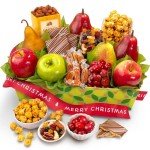 A Gift Inside Christmas Orchard Delight Fruit and Gourmet Basket Gift