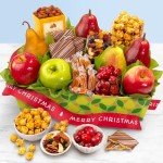 A Gift Inside Christmas Orchard Delight Fruit and Gourmet Basket Gift