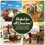 Gift Basket Village Charcuterie Board Gift Set – Bamboo Cutting Board, Three-Pepper Crackers, Italian Sausage, Wisconsin Cheese, Cheese Spread, and Knife – Wedding or Housewarming Gift