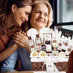 18 Pcs Lily Roy Gift Baskets for Women Beauty & Care Spa Set Birthday Gifts for Mom Men Bath and Body Gift Basket for Women and Men Christmas Spa Kit Spa Gift Basket Idea with Shower Gel, Bubble Bath