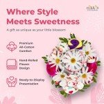 Deluxe Baby Blossom Clothing Bouquet | Newborn Baby Girl Gift Set | Baby Gift Basket for Expecting Moms | New Baby Gift Basket | Pink Baby Gift Set | Baby Girl Outfits | Nikki's Gift Baskets