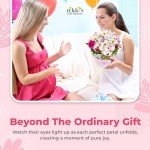 Deluxe Baby Blossom Clothing Bouquet | Newborn Baby Girl Gift Set | Baby Gift Basket for Expecting Moms | New Baby Gift Basket | Pink Baby Gift Set | Baby Girl Outfits | Nikki's Gift Baskets