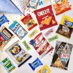 Snack Box (45 Pieces) Gift Care Package Basket for Adults Kids Office College - Perfect for Birthdays Holidays - Packed in a Beautiful Gift Box
