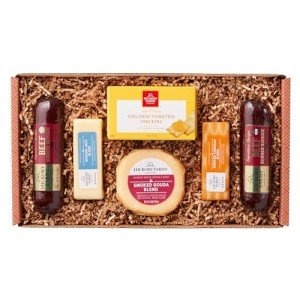Hickory Farms Signature Beef Meat and Cheese Gift Basket (Medium) - Food Gift Box | Charcuterie Board Food | Sausage and Cheese | Father's Day Gift | Mother's Day Gift | Christmas Gift Basket | Holiday Gift Basket | Housewarming Gift | Gourmet Food Gift Basket | Sausage and Cheese Gift Set | Sympathy Gift | Food Care Package