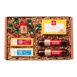 Hickory Farms Farmhouse Meat & Cheese Food Gift Basket (Small) - Food Gift Box | Charcuterie Board Food | Sausage and Cheese | Father's Day Gift | Mother's Day Gift | Christmas Gift Basket | Holiday Gift Basket | Housewarming Gift | Gourmet Food Gift Basket | Sausage and Cheese Gift Set | Sympathy Gift | Food Care Package