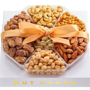 Nuts Gift Basket - Assortment of Sweet & Roasted Salted Gourmet Nuts - Assorted Food Gift Box for Christmas, Thanksgiving, Fathers Day, Mothers Day, Family, Sympathy, Men & Women.