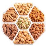 Nuts Gift Basket - Assortment of Sweet & Roasted Salted Gourmet Nuts - Assorted Food Gift Box for Christmas, Thanksgiving, Fathers Day, Mothers Day, Family, Sympathy, Men & Women.