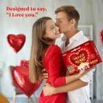 Valentines Movie Night Popcorn Gift Set, Valentines Gifts For Her Him, 10 Piece Set, 5 Gourmet Popcorn Kernels and 5 Popcorn Seasoning Flavoring, Kosher, Non-GMO Romantic V Day Movie Night Gift Baskets Gift Idea