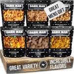 Nuts Gift Basket for Men - Birthday Gifts for Men, 6 Delicious Flavors, Dad, Husband - Food Gift Basket, Gourmet Mixed Nut Snack Box, Great Mens Gifts