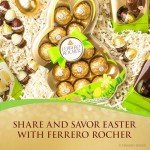 Ferrero Rocher, 13 Count, Premium Gourmet Milk Chocolate Hazelnut, Individually Wrapped Candy for Gifting in a Bunny-Shaped Box, Great Easter Gift, 5.7 oz