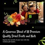 Dried Fruit and Nuts Gift Basket XL 18 Variety Basket | Gourmet Holiday Kosher Gift Box - Food Snack Box for Birthday, Anniversary, Corporate Gift for Men, Women, Mom, Dad by Oh Nuts