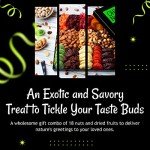 Dried Fruit and Nuts Gift Basket XL 18 Variety Basket | Gourmet Holiday Kosher Gift Box - Food Snack Box for Birthday, Anniversary, Corporate Gift for Men, Women, Mom, Dad by Oh Nuts