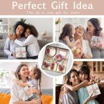 LaurGifts Birthday Gift for Mom Gift Basket for New Mom Gift for Women - Dutch Flower Fields Inspired Home Spa Gift Basket for Women - Bulk Mother's Day Candle Gift Set Self Care Gift Basket for Her