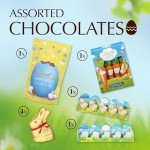 Lindt Easter Basket with GOLD BUNNY, Festive Lindt Chocolate for Kids with Green Easter Basket Ready for Gifting