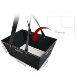 Baskets For Gifts Empty, 5 PCS Black Gift Bags With Handles DIY Kit, Gift Basket Empty To Fill Bulk For Party Favors Wedding Birthday Christmas Halloween Sympathy Thank You