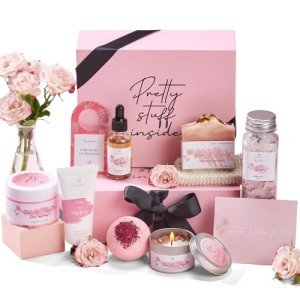 Peacoeye Spa Gifts for Women Mothers Day Gifts Bath Gift Baskets Relaxing Spa Self Care Gift for Mom Her Sister Wife Auntie Home Bath Care Package Thank You Gift Birthday Gifts for Women Friendship