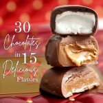 BONNIE AND POP - Valentines Day Chocolate Gift Basket- Gourmet Chocolate Snack Variety Present in Keepsake Tray- Includes Belgium Pretzels, Peppermint Patties, Sea Salt Caramels, Chocolate Espresso Beans- Bonnie and Pop